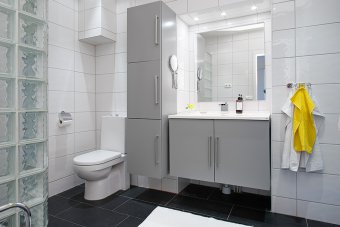 Bathroom in the Scandinavian style